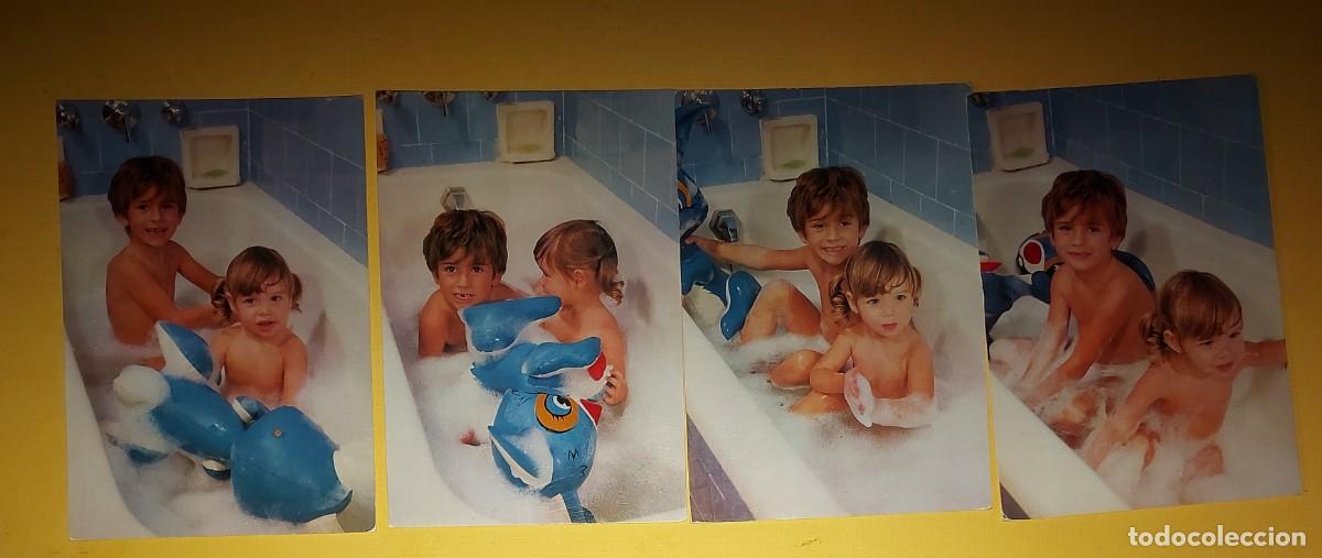 Postales: POSTALES NI&Ntilde;OS JUGANDO EN EL BA&Ntilde;O.