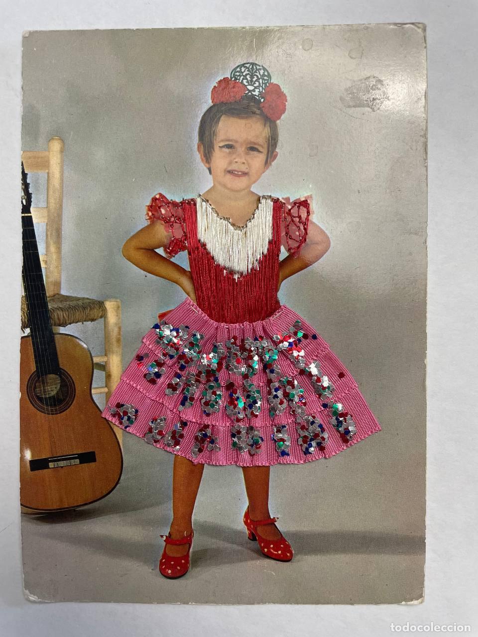 Postales: Espa&ntilde;a Barcelona Catalu&ntilde;a Ni&ntilde;a Flamenco Guitarra Cultura Tradicional *YAG569