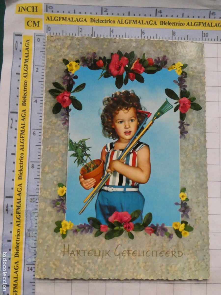 Postales: POSTAL DE NI&Ntilde;OS INFANTIL DIBUJOS. NI&Ntilde;A JARDINERA. 2973