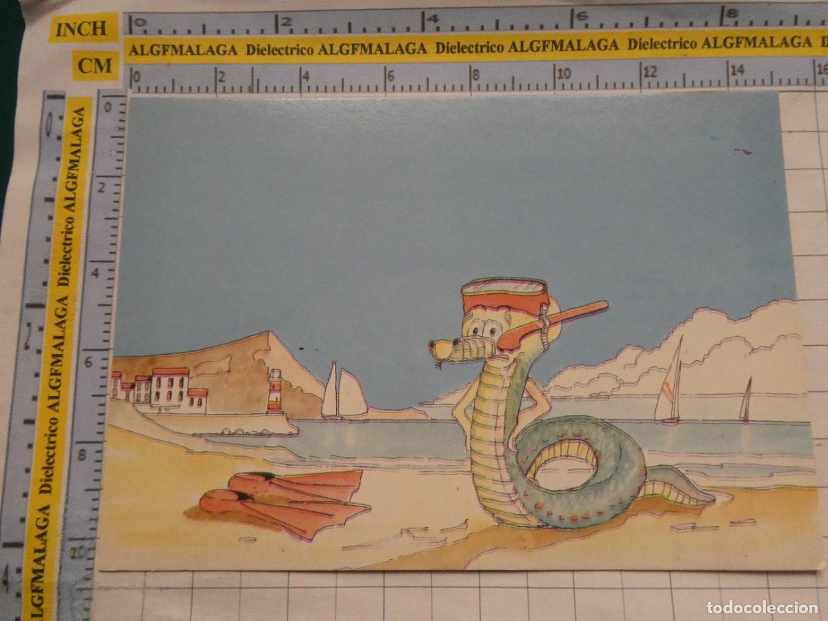 Postales: POSTAL DE NI&Ntilde;OS INFANTIL DIBUJOS. SERPIENTE MARINA BUCEADORA. 2975