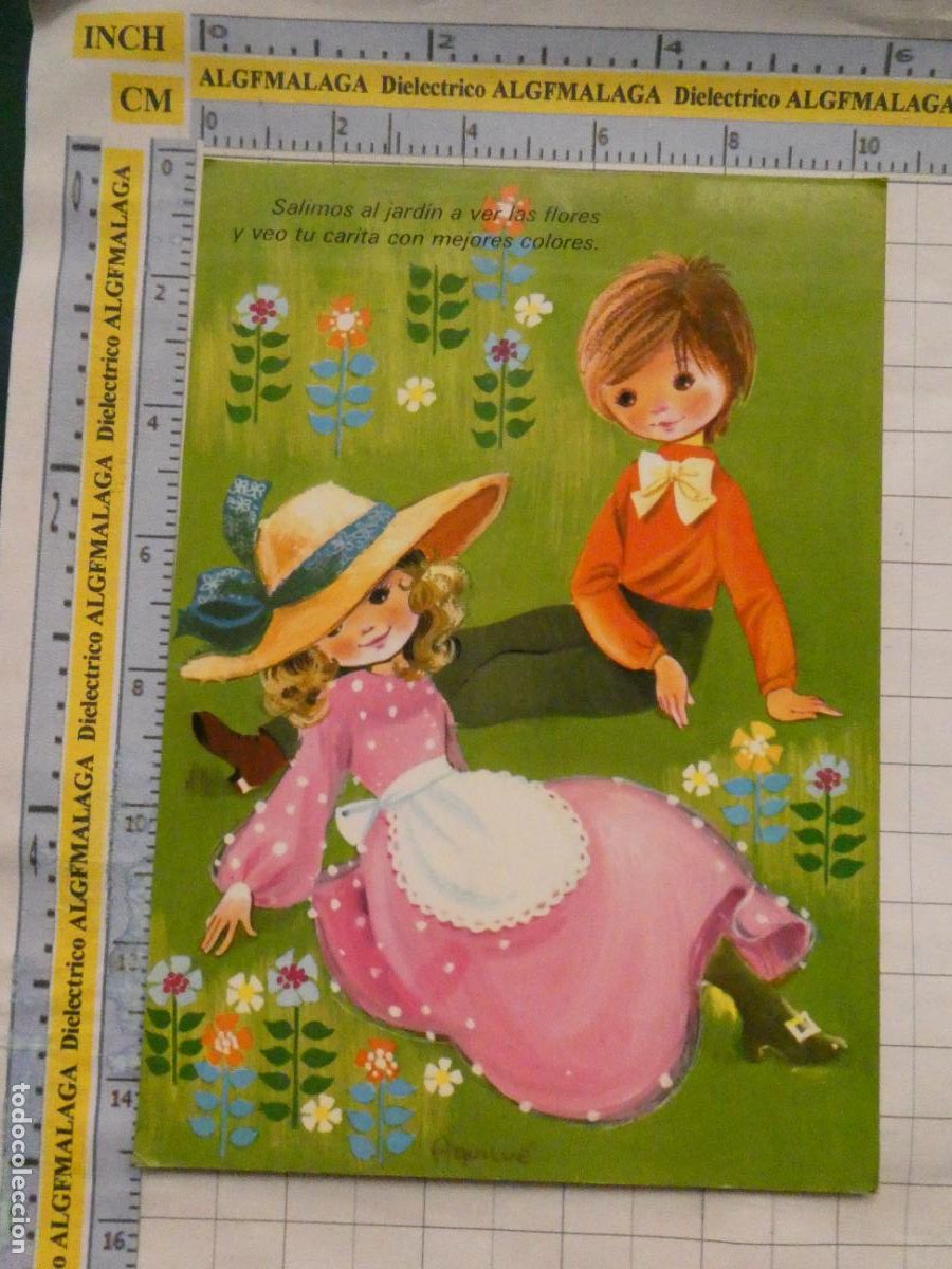 Postales: POSTAL DE NI&Ntilde;OS INFANTIL DIBUJOS. A&Ntilde;O 1973. NI&Ntilde;OS ENAMORADOS ILUSTRADOR AQUILU&Eacute;. 2985
