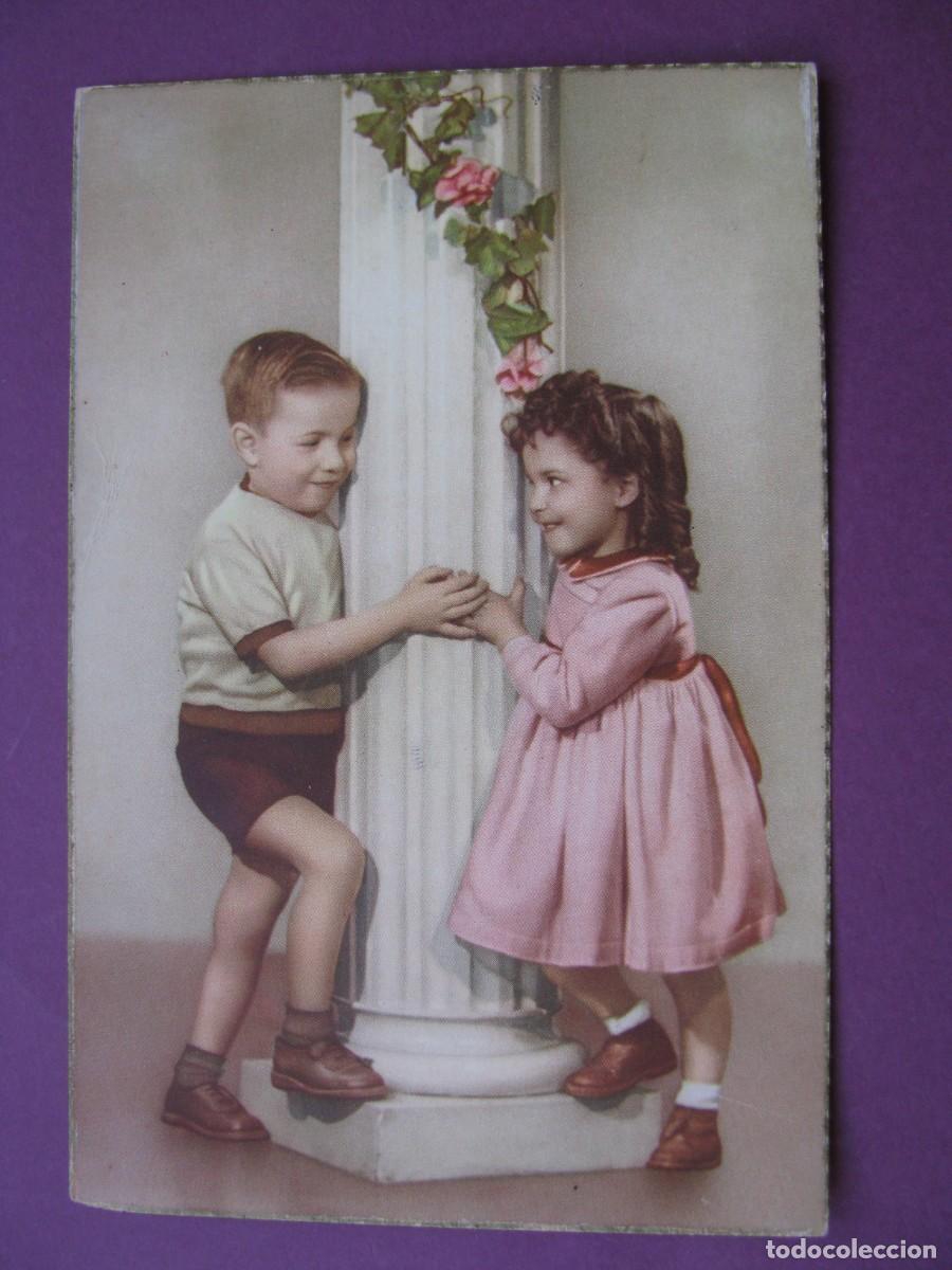 Postales: POSTAL DE NI&Ntilde;OS. C. Y Z. 519/A. ESCRITA 1956