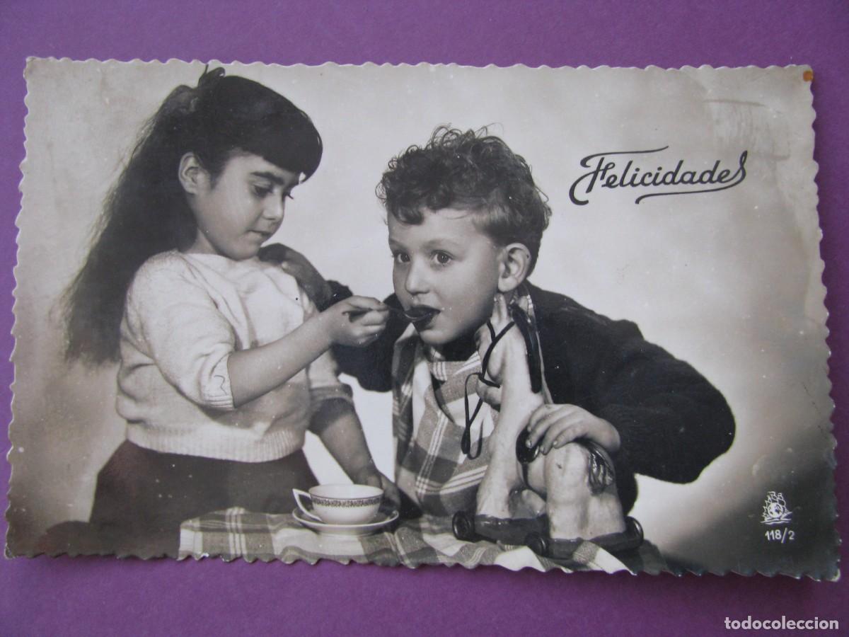 Postales: POSTAL DE NI&Ntilde;OS. 118/2. ESCRITA 1955