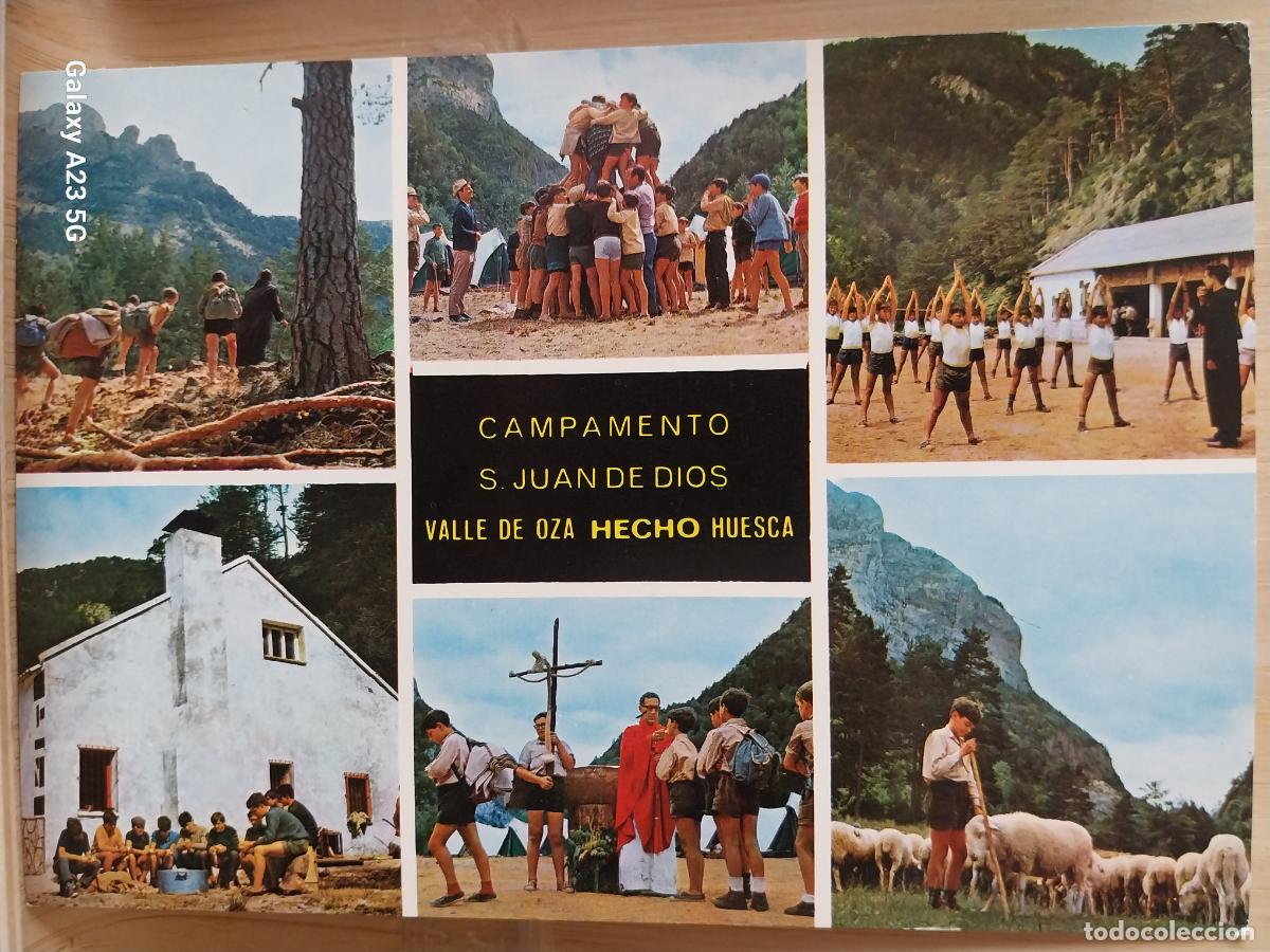 Postales: CAMPAMENTO S JUAN DE DIOS VALLE DE OZA HECHO HUESCA SCOUTS OJE ED FISA H 116 ESCRITA