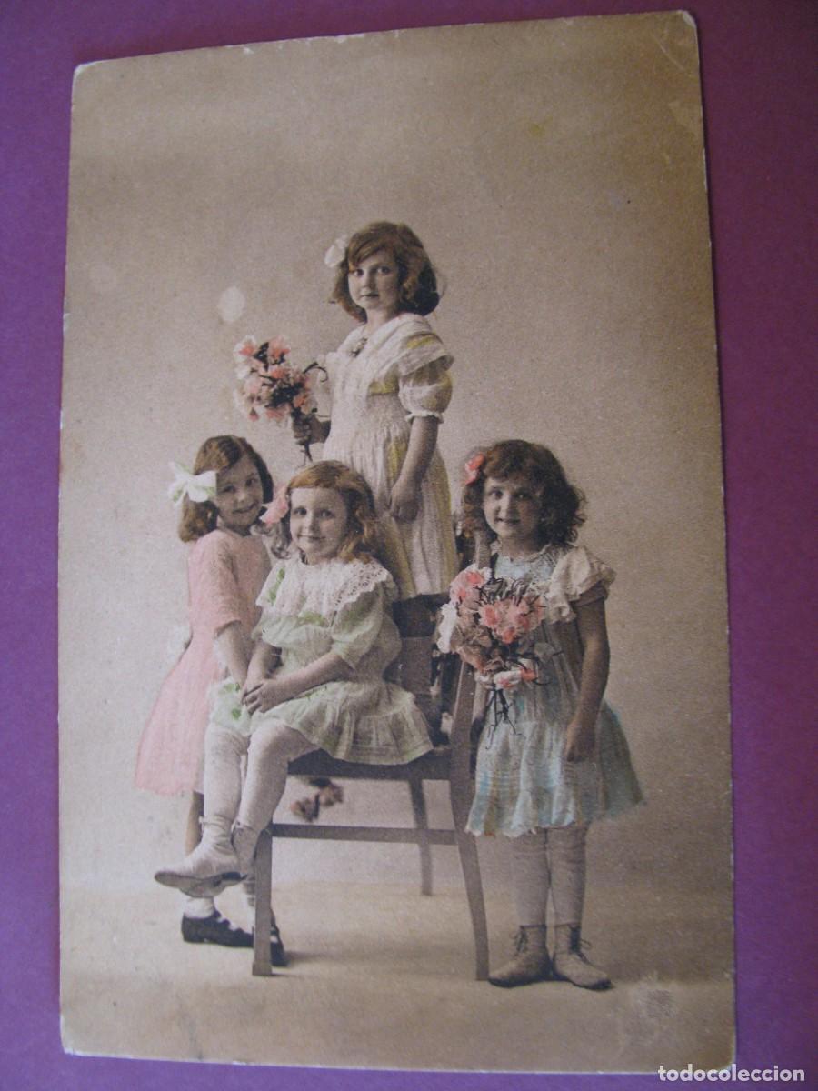 Postales: ANTIGUA POSTAL. NI&Ntilde;AS. CIRCULADA EN 1920, ITALIA