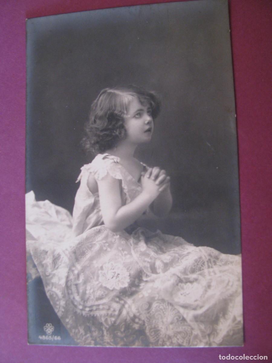 Postales: ANTIGUA POSTAL. NI&Ntilde;A. 4865/66. SIN ESCRIBIR