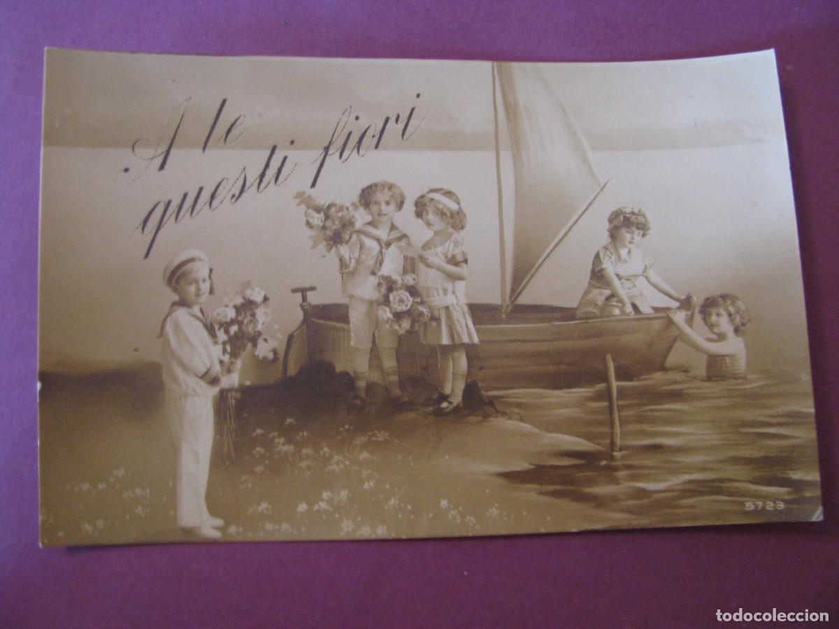 Postales: ANTIGUA POSTAL. NI&Ntilde;OS. ED. STA. ESCRITA 1918, ITALIA