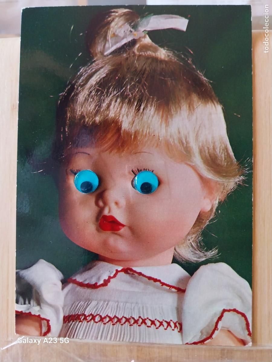 Postales: MU&Ntilde;ECA OJOS M&Oacute;VILES POSTAL CECAMI ESCRITA A&Ntilde;OS 60