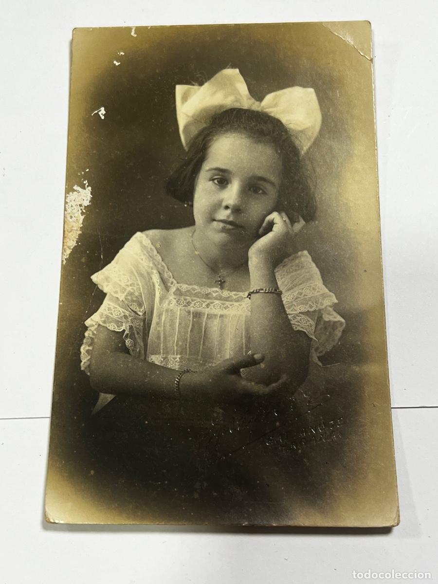 Postales: TARJETA POSTAL INFANTIL. CUBA. NI&Ntilde;A CON LAZO. GALIANO HABANA.
