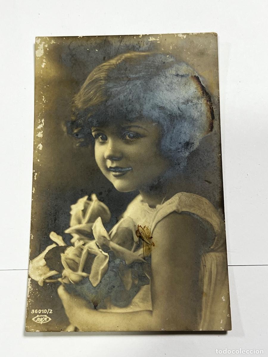 Postales: TARJETA POSTAL INFANTIL. CUBA. NI&Ntilde;A CON FLORES.