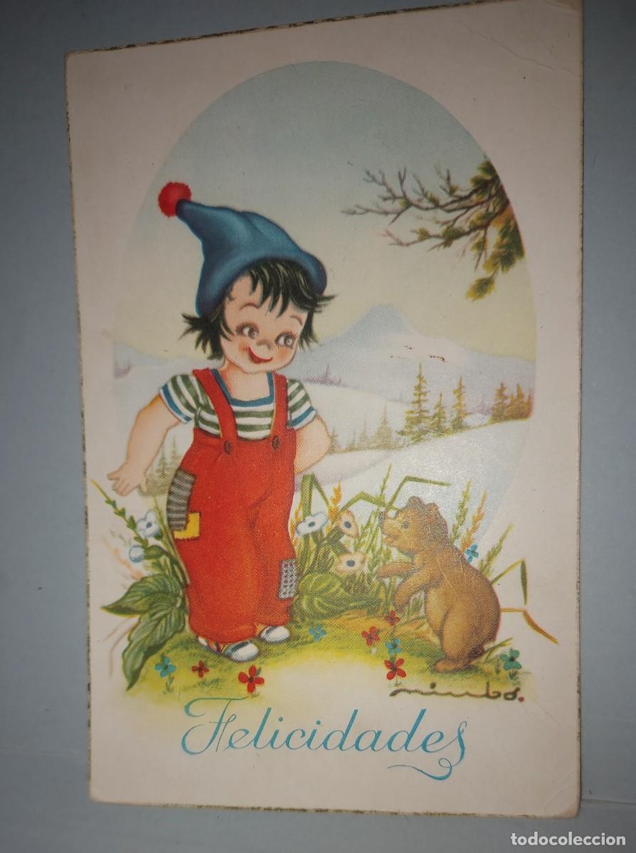 Postales: ANTIGUA TARJETA FELICIDADES, NUEVA