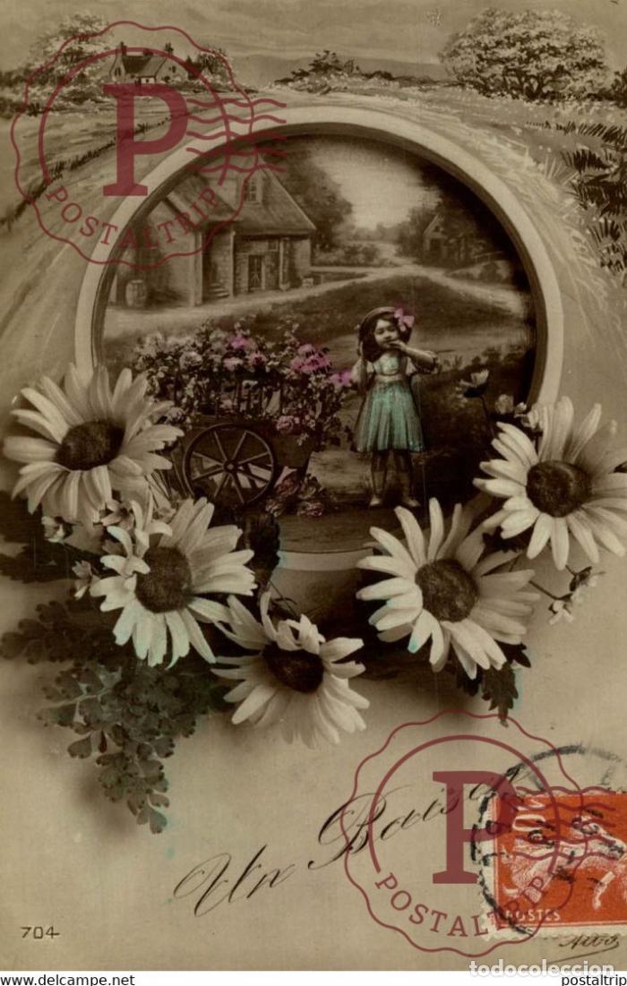 Postales: Un baiser Des Gamins Kids Children Ni&ntilde;os
