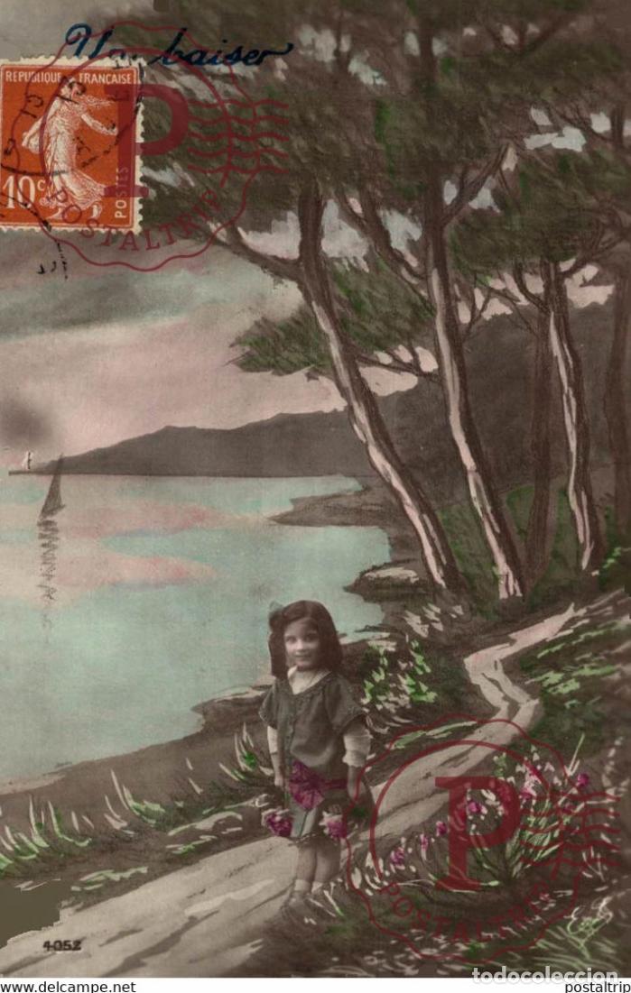 Postales: Un baiser Des Gamins Kids Children Ni&ntilde;os