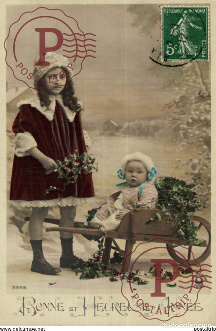 Postales: Bonne et Heureuse Ann&eacute;e Des Gamins Kids Children Ni&ntilde;os
