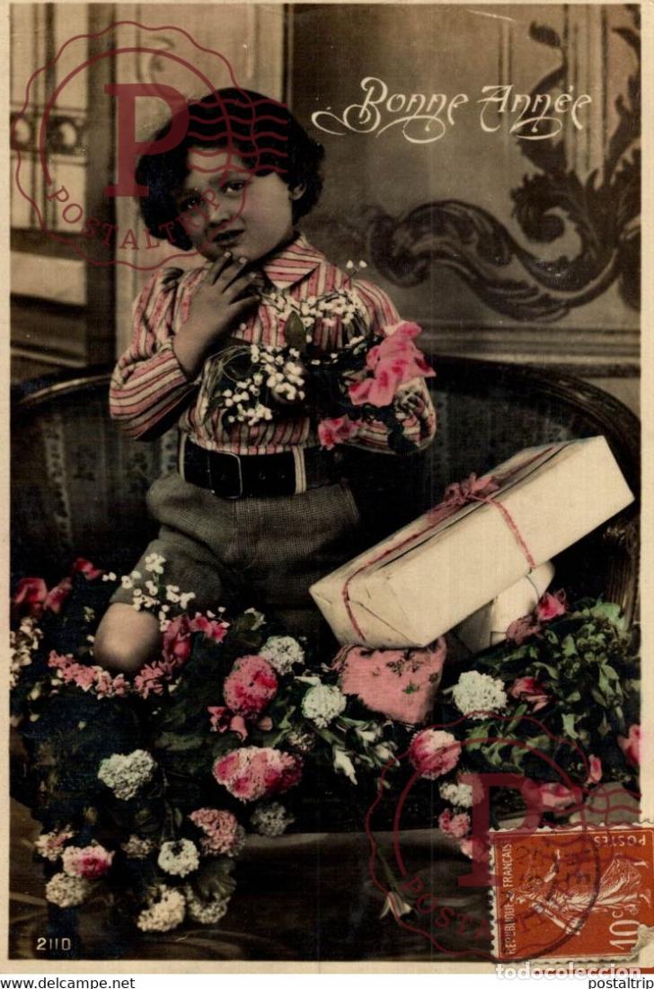 Postales: Bonne Ann&eacute;e Des Gamins Kids Children Ni&ntilde;os