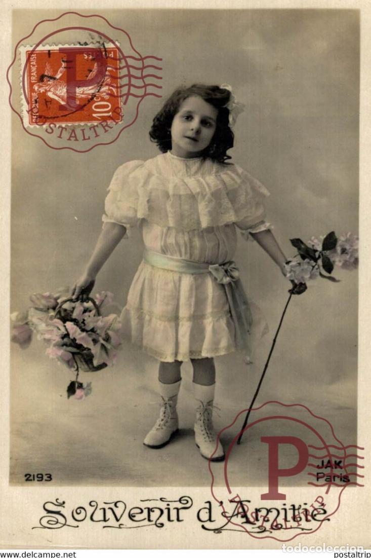 Postales: Souvenir de Amiti&eacute; Des Gamins Kids Children Ni&ntilde;os