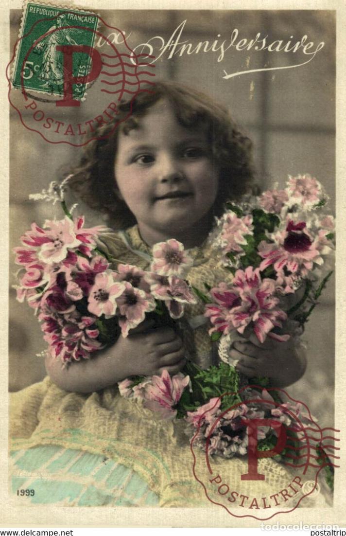 Postkarten: Anniversaire Des Gamins Kids Children Ni&ntilde;os