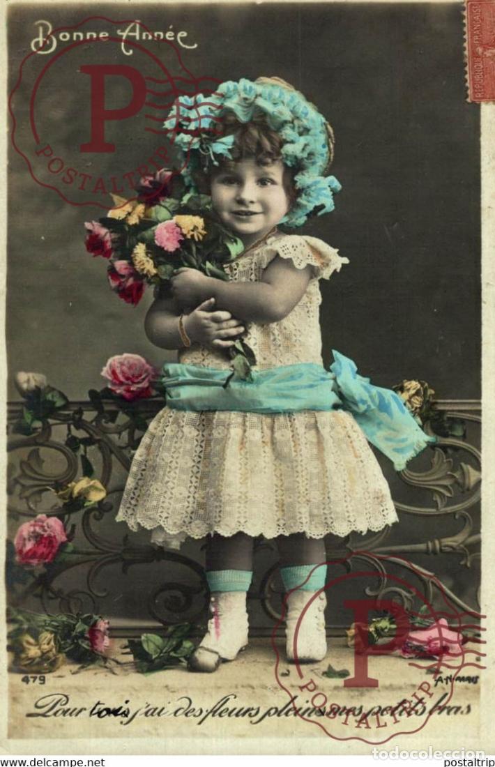 Postkarten: Bonne Ann&eacute;e Des Gamins Kids Children Ni&ntilde;os