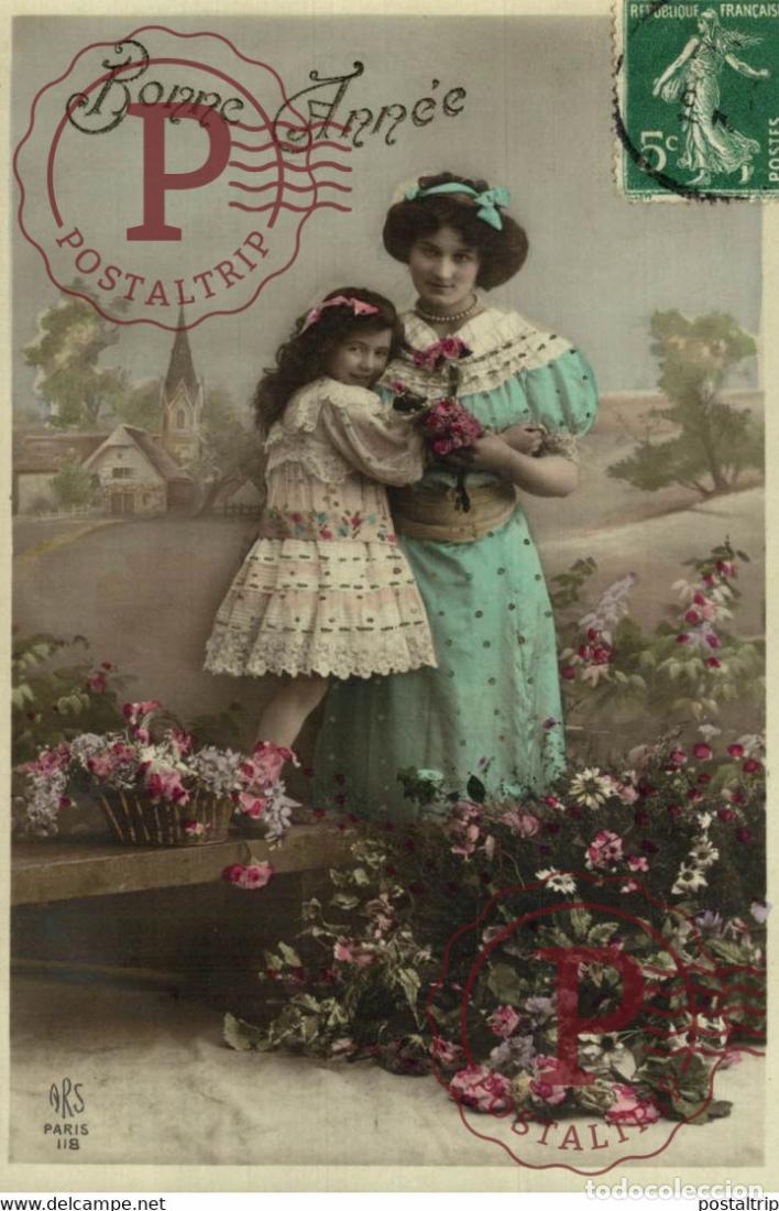 Postkarten: Bonne Ann&eacute;e Des Gamins Kids Children Ni&ntilde;os