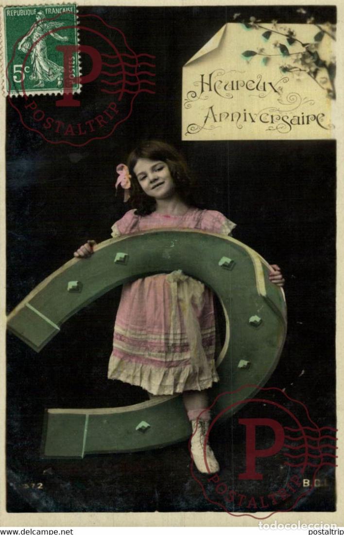 Postkarten: Heurcux Anniversaire Des Gamins Kids Children Ni&ntilde;os