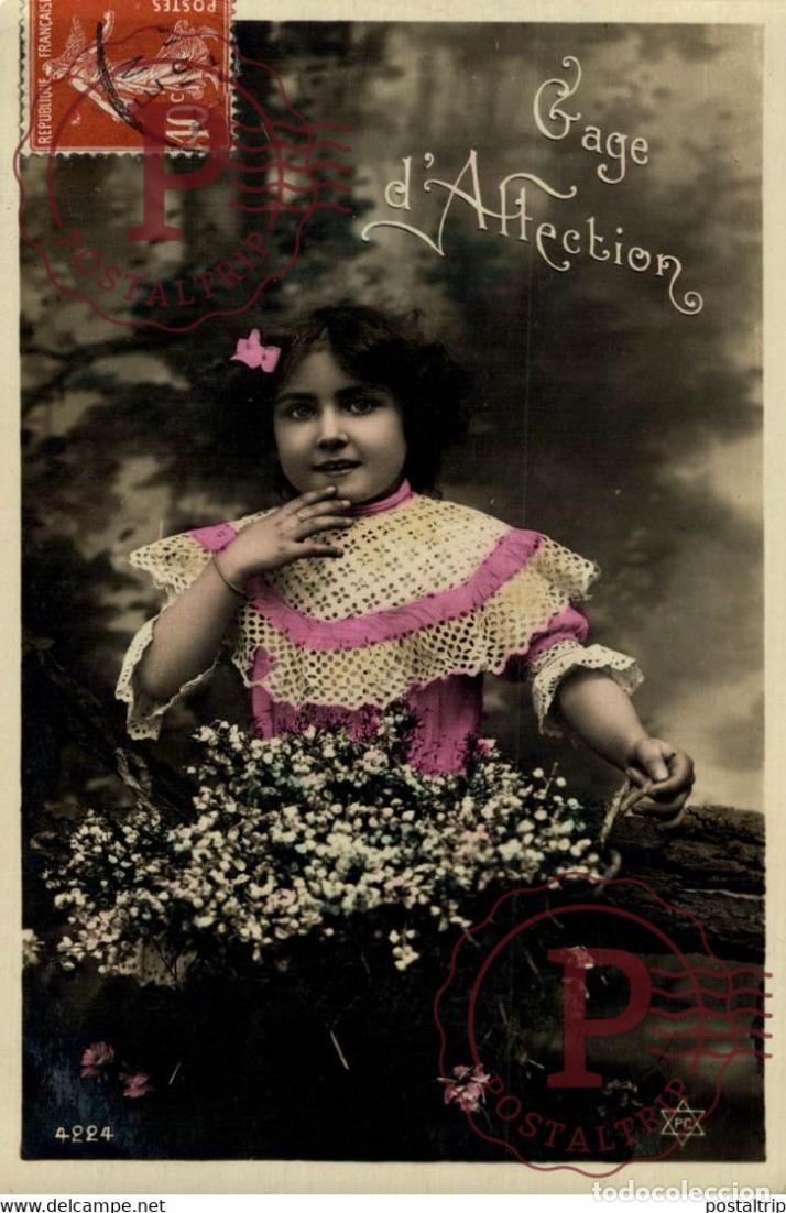 Postkarten: Gage dAffection Des Gamins Kids Children Ni&ntilde;os