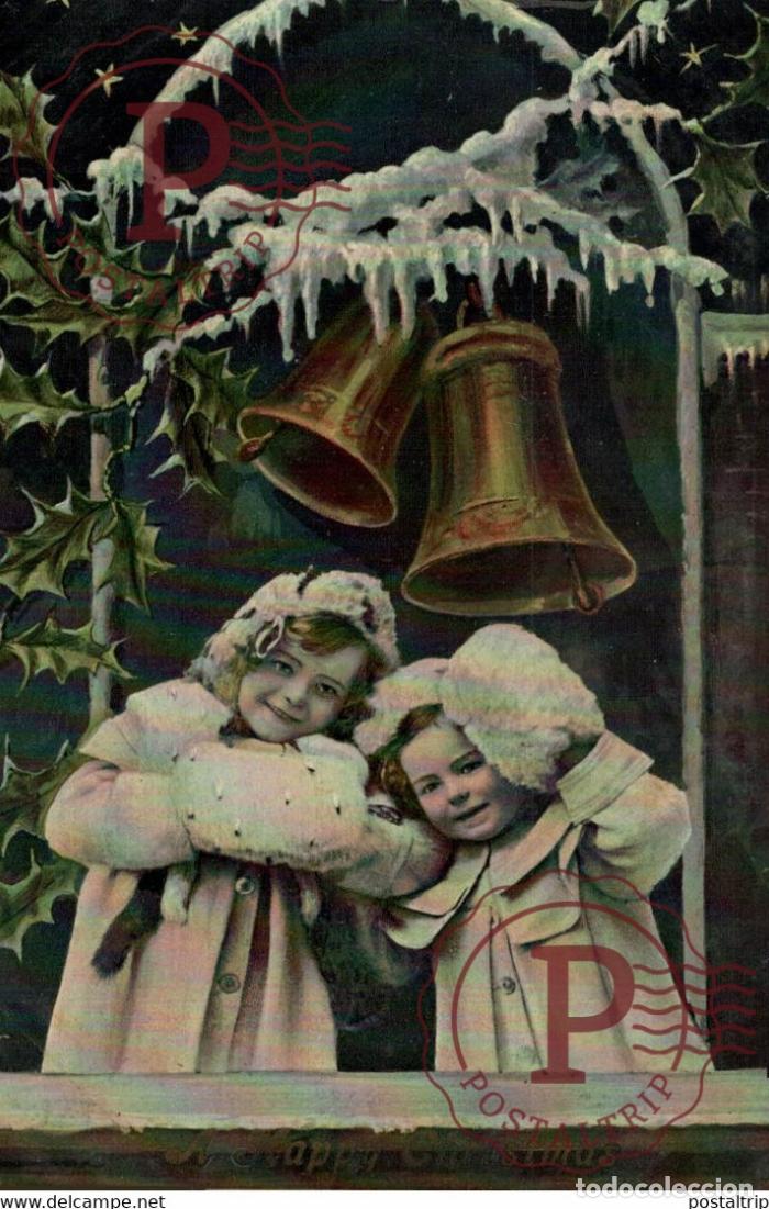 Postkarten: A Happy Christmas Des Gamins Kids Children Ni&ntilde;os