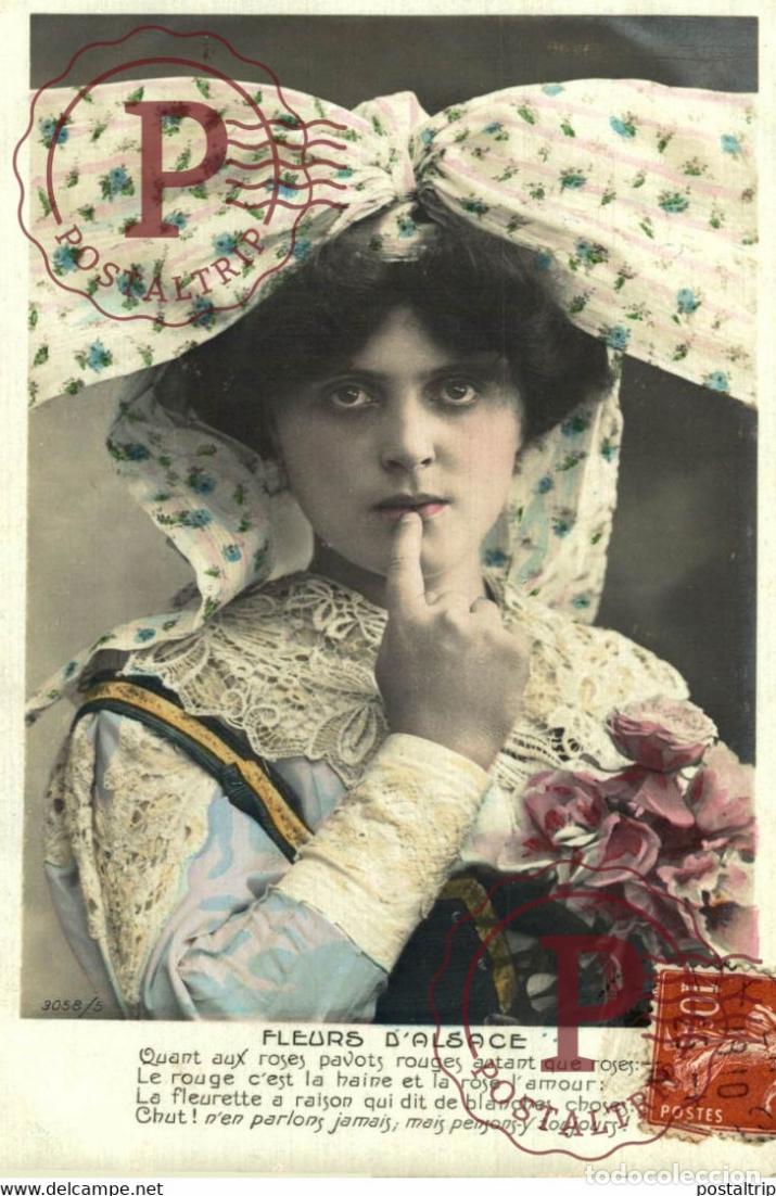 Postcards: Fleurs DAlsace Des Gamins Kids Children Ni&ntilde;os