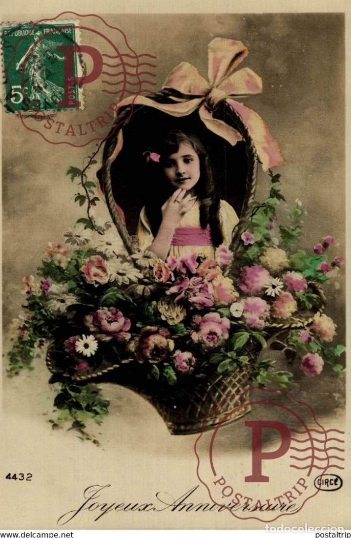 Postcards: Joyeux Anniversaire Des Gamins Kids Children Ni&ntilde;os