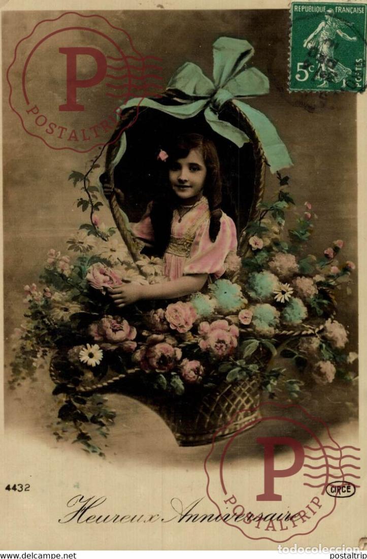 Postcards: Heureux Anniversaire Des Gamins Kids Children Ni&ntilde;os