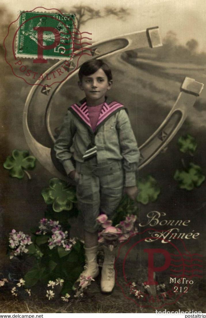 Postcards: Bonne Ann&eacute;e Des Gamins Kids Children Ni&ntilde;os