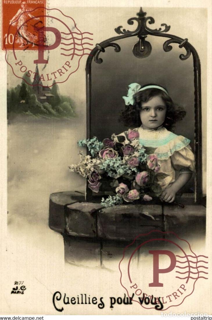 Postcards: Cueillies pour vous Des Gamins Kids Children Ni&ntilde;os