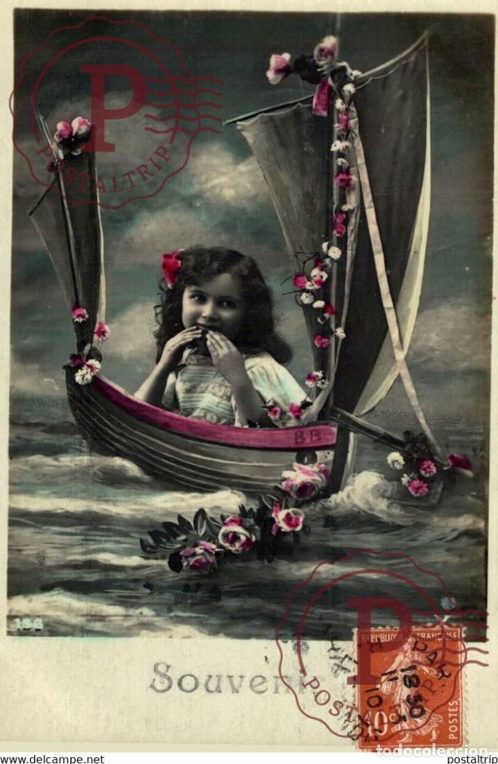 Postales: Souvenir Des Gamins Kids Children Ni&ntilde;os