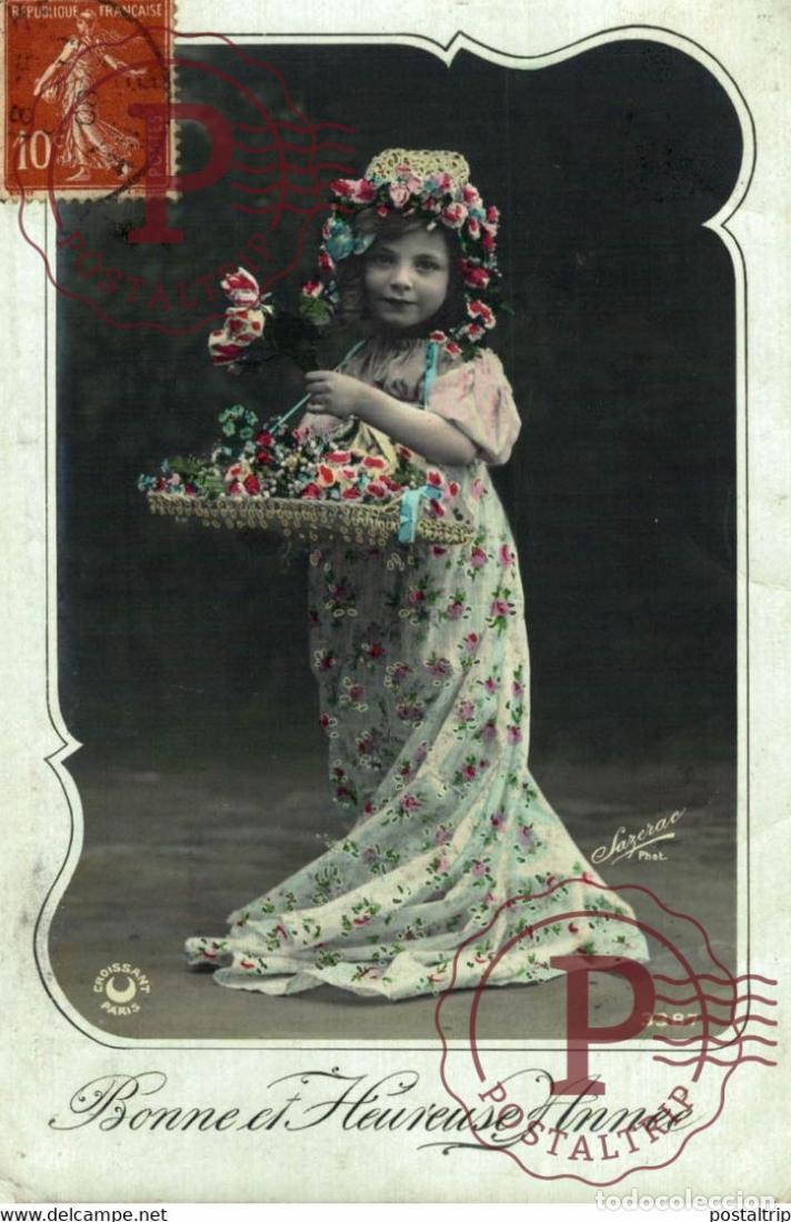 Postales: Bonne et Heureuse Ann&eacute;e Des Gamins Kids Children Ni&ntilde;os