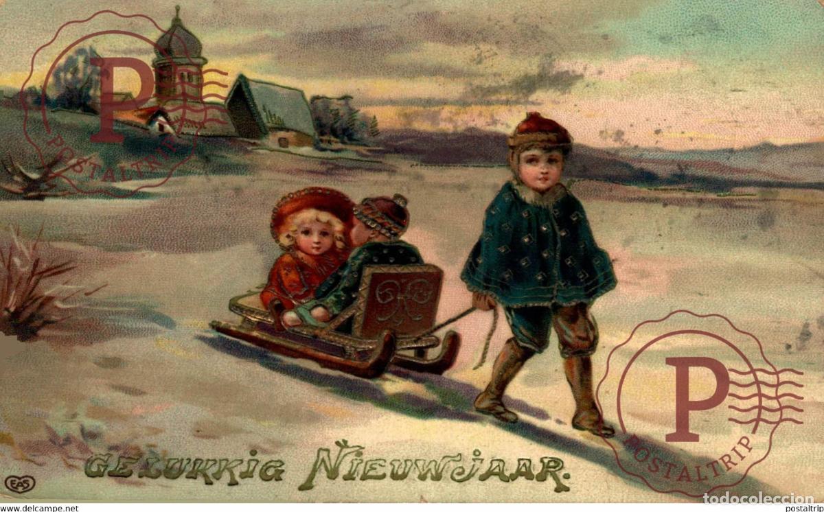 Postales: Gelukkig Nieuwjaar Des Gamins Kids Children Ni&ntilde;os