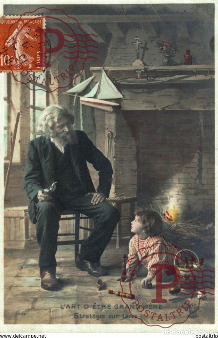 Postales: L Art dEtre Grand P&ecirc;re Des Gamins Kids Children Ni&ntilde;os