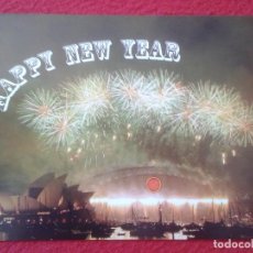 Postales: POSTAL POST CARD HAPPY NEW YEAR OPERA HOUSE AND HARBOUR BRIDGE SIDNEY AUSTRALIA FUEGOS ARTIFICIALES. Lote 128098311