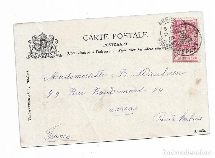 Postales: POSTAL ANTIGUA - SOUVENIR DE BRUXELLES- L EGLISE D ANDRERLECHT - Foto 2 - 312367243