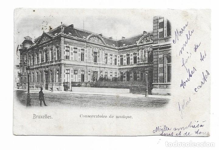 POSTAL ANTIGUA - BRUXELLES-COBSERVATOIRE DE MUSIQUE (Postales - Postales Extranjero - Oceanía)