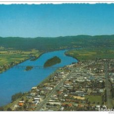 Postales: *** PR1017 - POSTAL - TAREE N. S. W. - AERIAL VIEW OF MAIN SHOPPING AREA AND MANNING RIVER. Lote 358873660