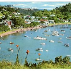 Cartoline: NUEVA ZELANDA. RUSSELL, BAY OF ISLANDS. ED. KIWI. CIRCULADA DENTRO DE N. ZELANDA EN 1981. CON SELLO.