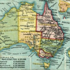 Postales: MAP MAPA AUSTRALIA