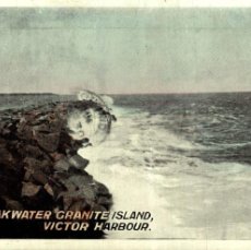 Postales: THE BREAKWATER, VICTOR HARBOUR, S.A. GRANITE ISLAND AUSTRALIA