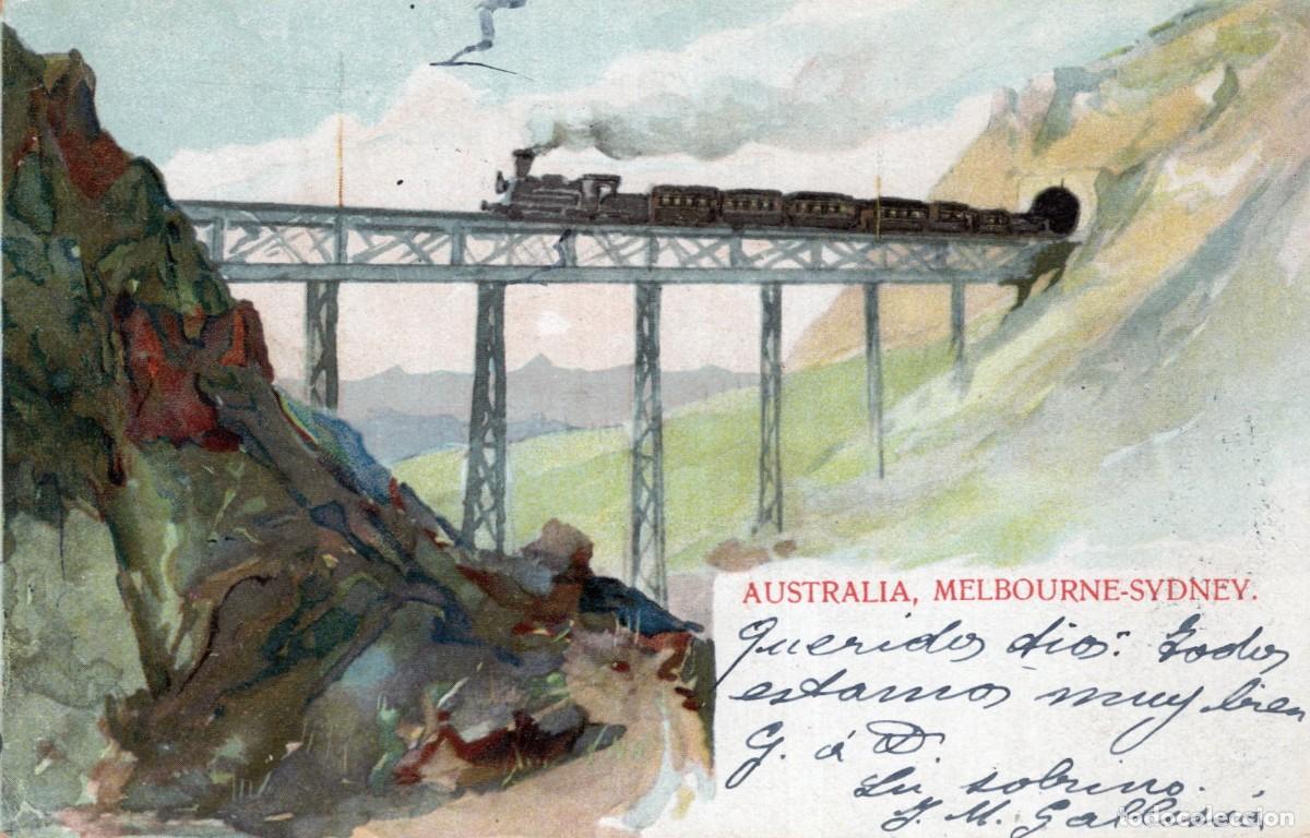 Postales: FERROCARRIL. AUSTRALIA, MELBURNE, SYDNEY - Foto 1