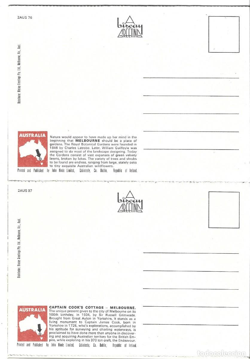Postales: LIBRO FLEXO DE POSTALES CON 6 VISTAS DE MELBOURNE - Foto 4