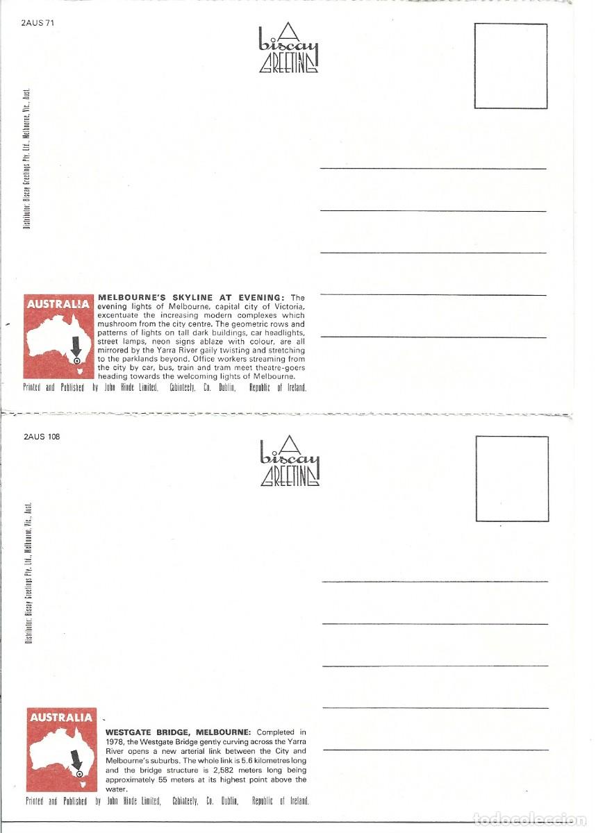 Postales: LIBRO FLEXO DE POSTALES CON 6 VISTAS DE MELBOURNE - Foto 6