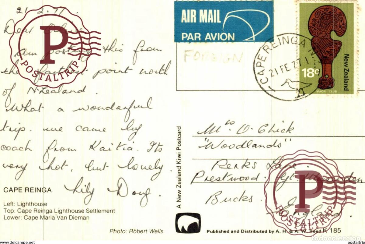 Postales: NUEVA ZELANDA. CAPE REINGA - Foto 2