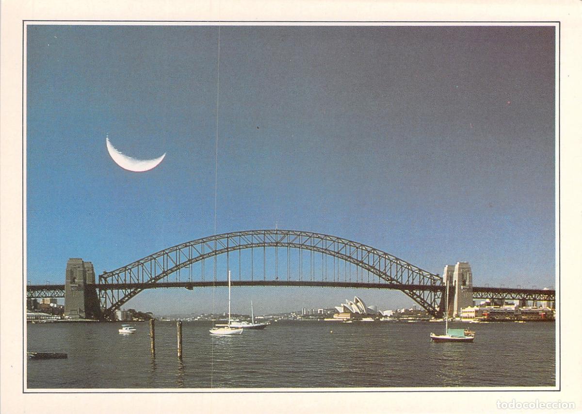 Postales: Postal de Sydney: Puente del Puerto y Casa de la &Oacute;pera en Port Jackson
