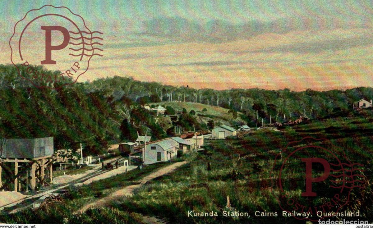 Postais: QUEENSLAND Kuranda station-Cairns Railway AUSTRALIA