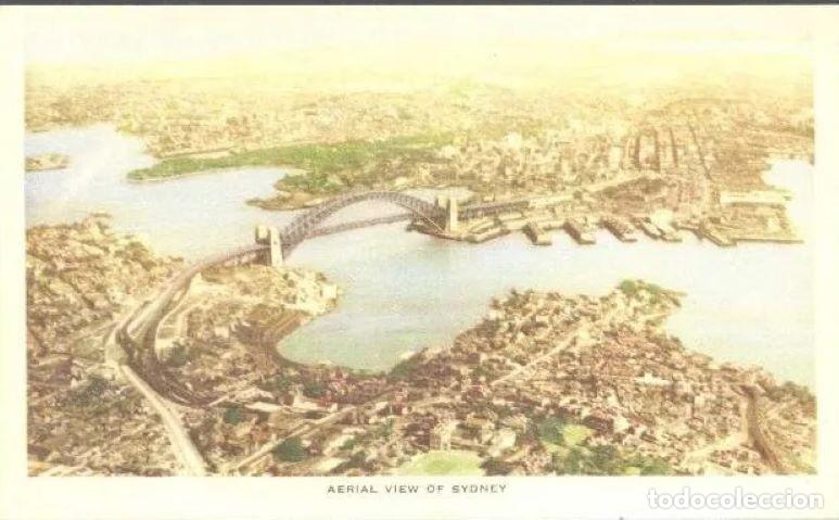 Cartoline: Australia. Sydney. *Aeral view of Sydney* Ed Nucolorvue Prod. Nueva.