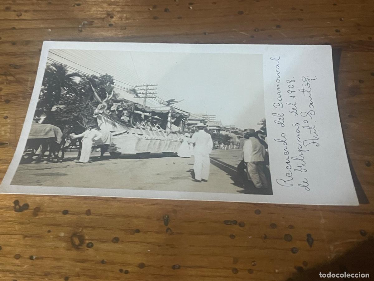 Postales: FILIPINAS - ANTIGUA POSTAL FOTOGR&Aacute;FICA CARNAVAL DE FILIPINAS DE 1908 FOT&Oacute;GRAFO ANTONIO SANTOS C. DE